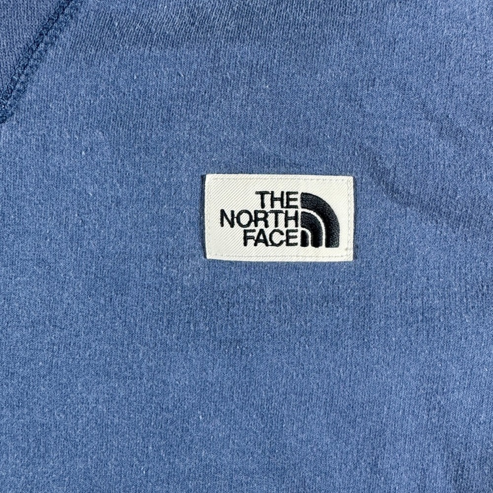 The North Face Womens Heritage Patch Crewneck Sweatshirt Blue Small NF0A52ZY - Picture 3 of 9